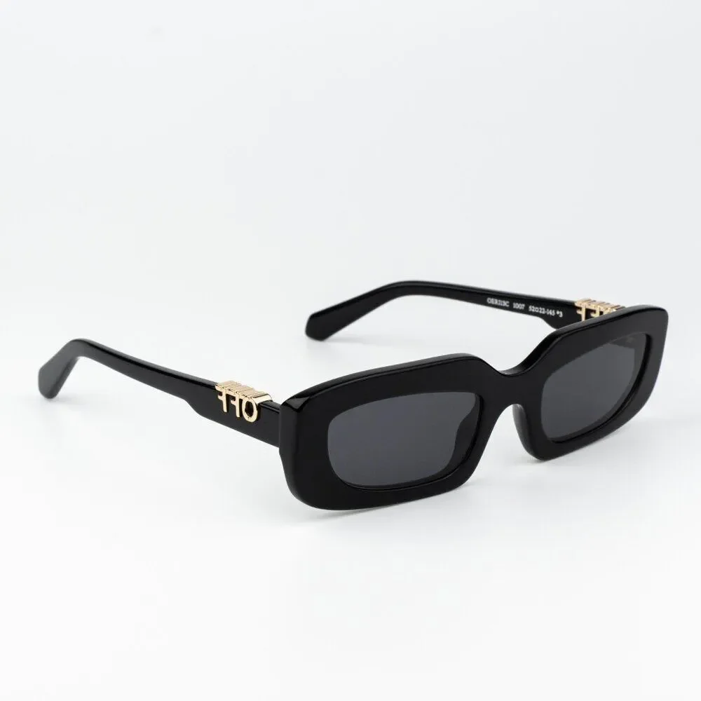 Off-White RENTON Sunglasses Black Rectangle OERI13C RENTON 1007 NEW AUTHENTIC